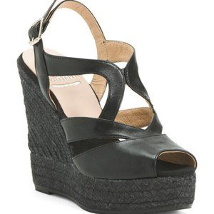Kanna Leather Wedge Sandal